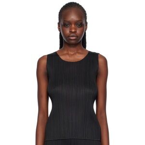 NWT Issey Miyake Pleats Please Black Top